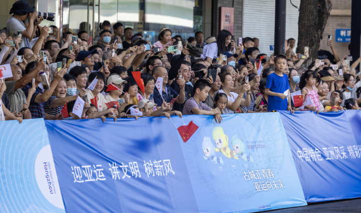 從古城到新城 杭州第19屆亞洲運動會火炬傳遞紹興站順利完成(圖9)
